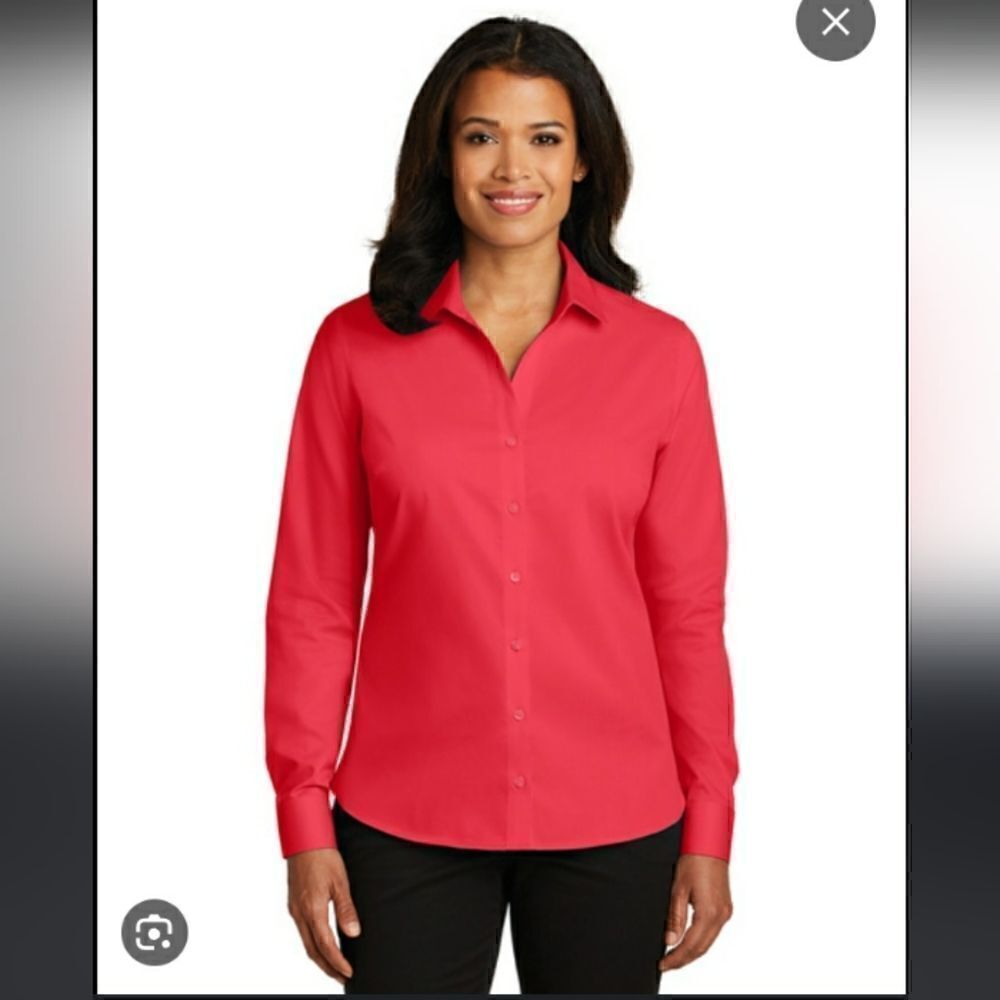 Take 50% OFF- George Women's V-neck Dress Shirt, Size-L